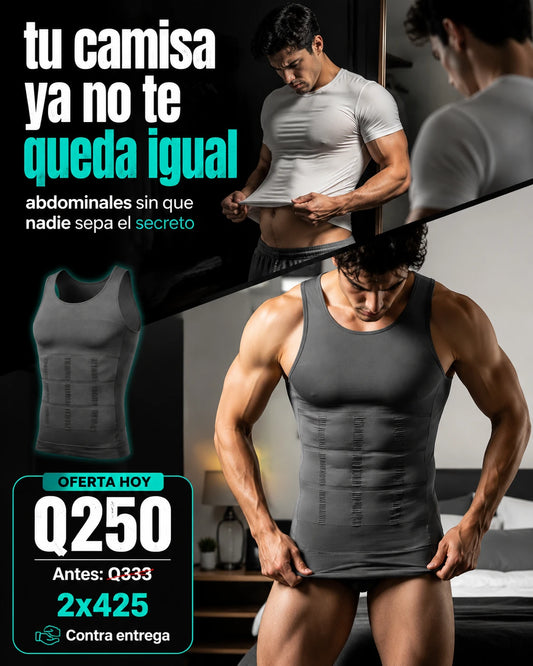 Camiseta de Compresión para Ginecomastia y Moldeador de Cuerpo para Hombre